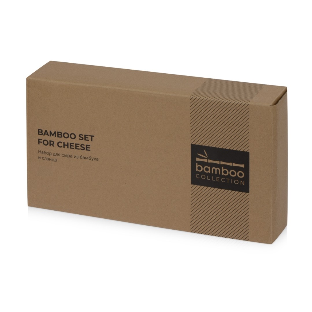 Набор для сыра из сланцевой доски и ножей Bamboo collection "Taleggio" (Р)