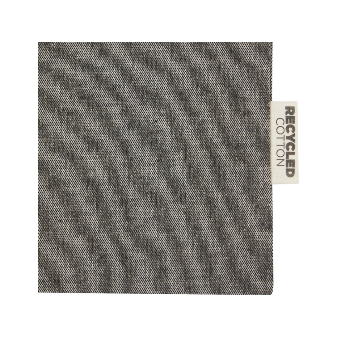 Большая подарочная сумка Pheebs объемом 4 л из хлопка плотностью 150 г/м2, черный