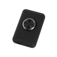 Магнитный беспроводной внешний аккумулятор "MagnetIQ", 5000 mah, 10 W, черный