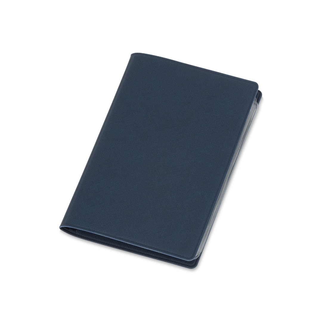 Классическая обложка для автодокументов "Favor", темно-синяя