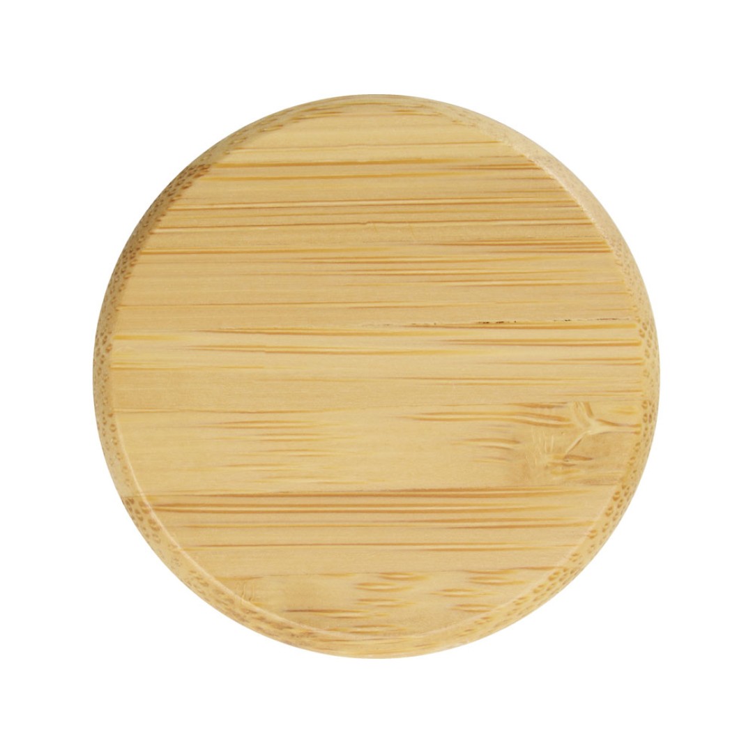 Стеклянная бутылка с бамбуковой крышкой «Foggy», 600мл, зеленое яблоко