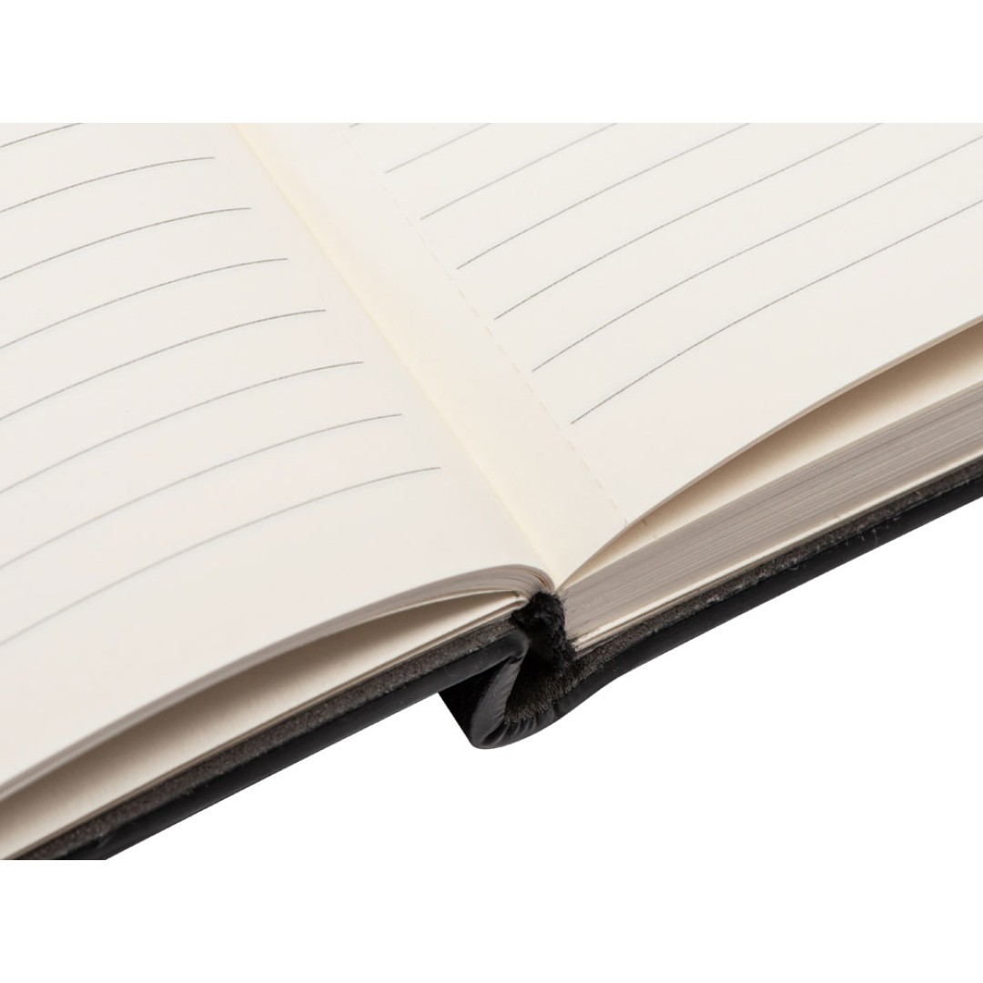 Бизнес блокнот А5 "Monoi" с клапаном, твердая обложка, 128 листов, черный