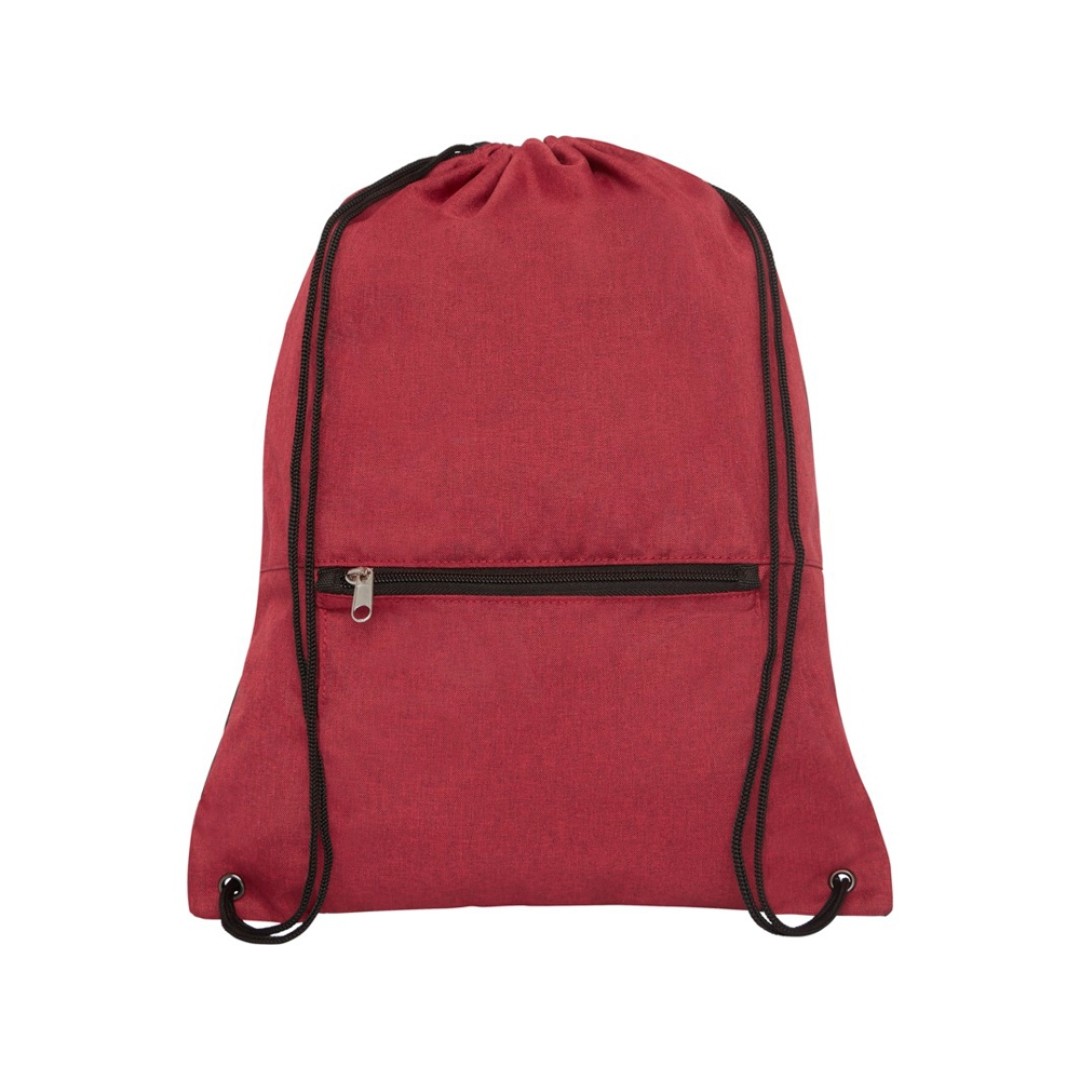 Складной рюкзак со шнурком Hoss, heather dark red
