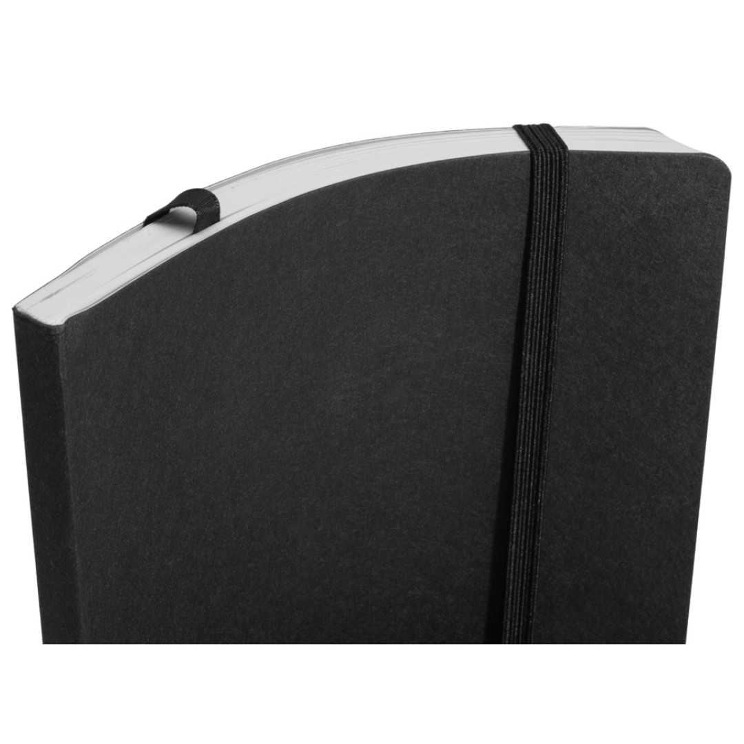 Блокнот из моющегося крафта и каменной бумаги А5 "Fleekstone", гибкая обложка, черный