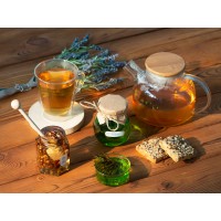 Сувенирный набор "Варенье из ели и мяты в подарочной обертке" 325 г