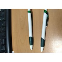 Ручка шариковая "Соната", белый/зеленый (Р)