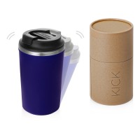 Герметичная термокружка на присоске "Kick", 350 мл, темно-синий