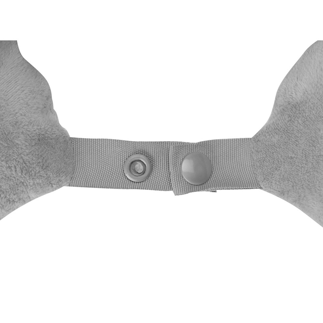 Подушка Basic из микрофибры с эффектом памяти U-shape, серый