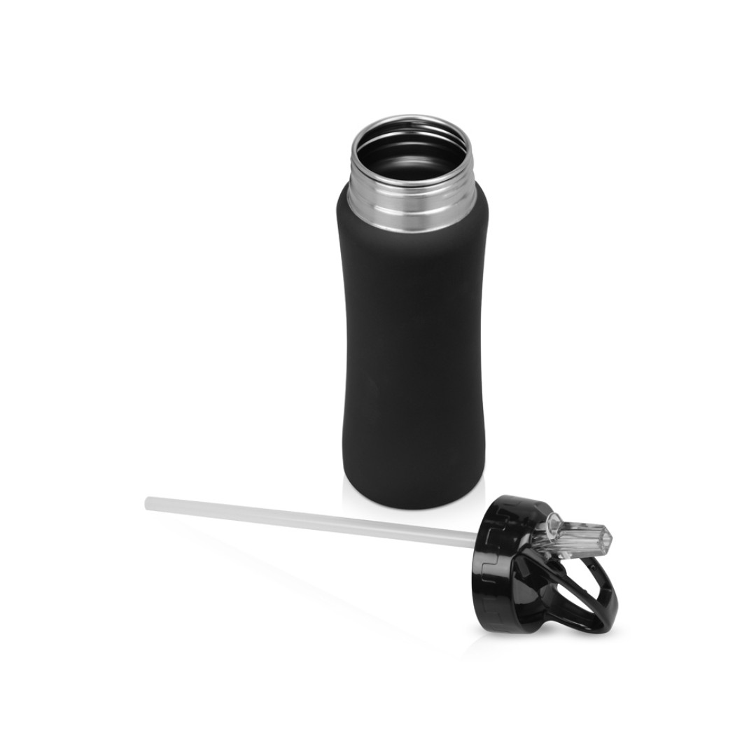 Бутылка спортивная "Коста-Рика" 600мл, черный