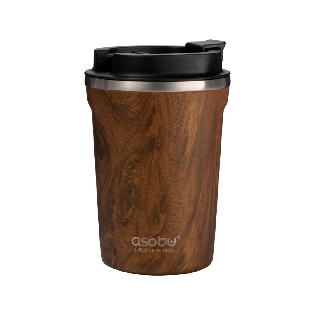 Термокружка CAFe COMPACT, 380 мл, wood