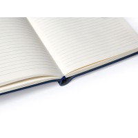 Бизнес блокнот А5 "Monoi" с клапаном, твердая обложка, 128 листов, темно-синий