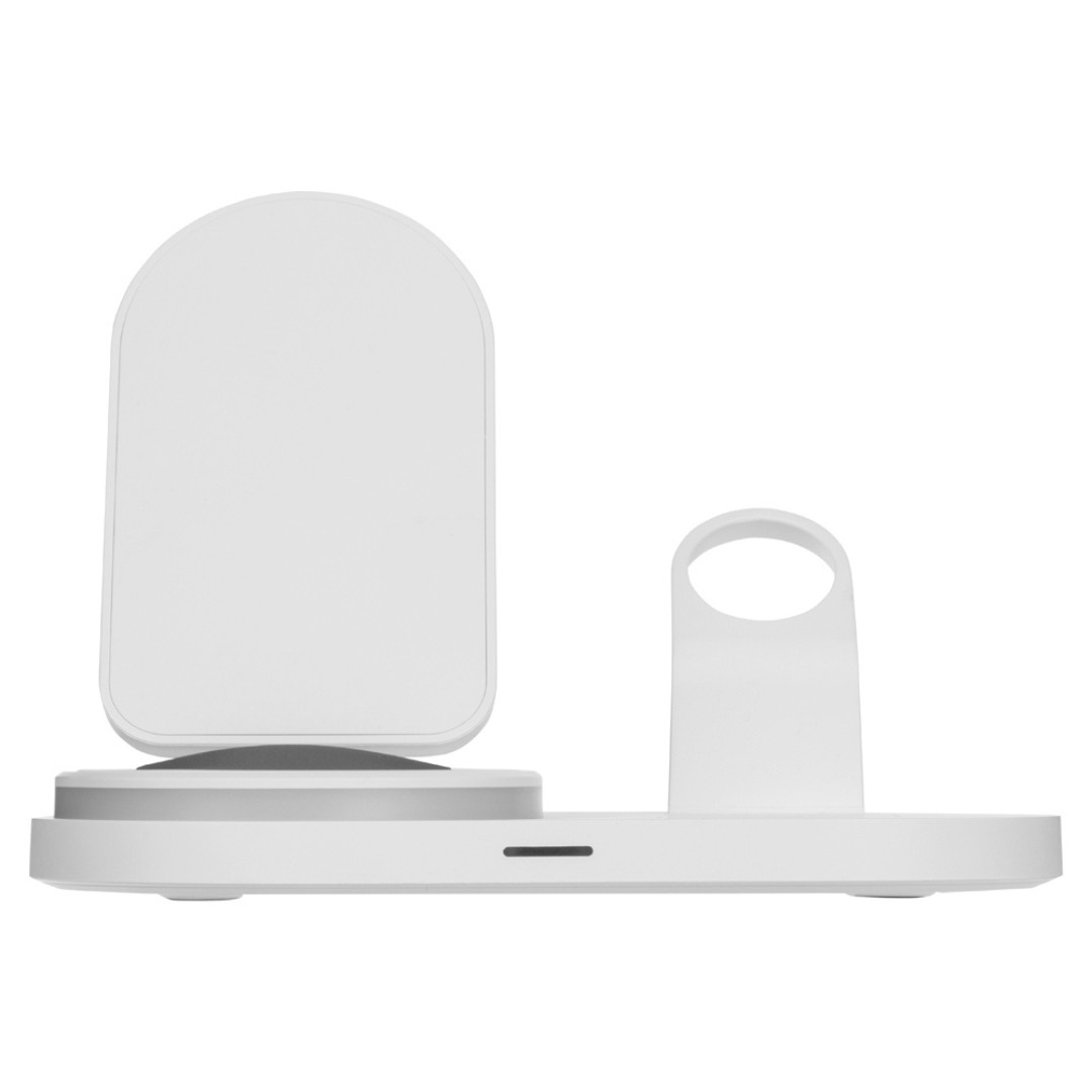 Складная зарядная станция с беспроводной зарядкой «Flashport», 15 Вт, белый (Р)