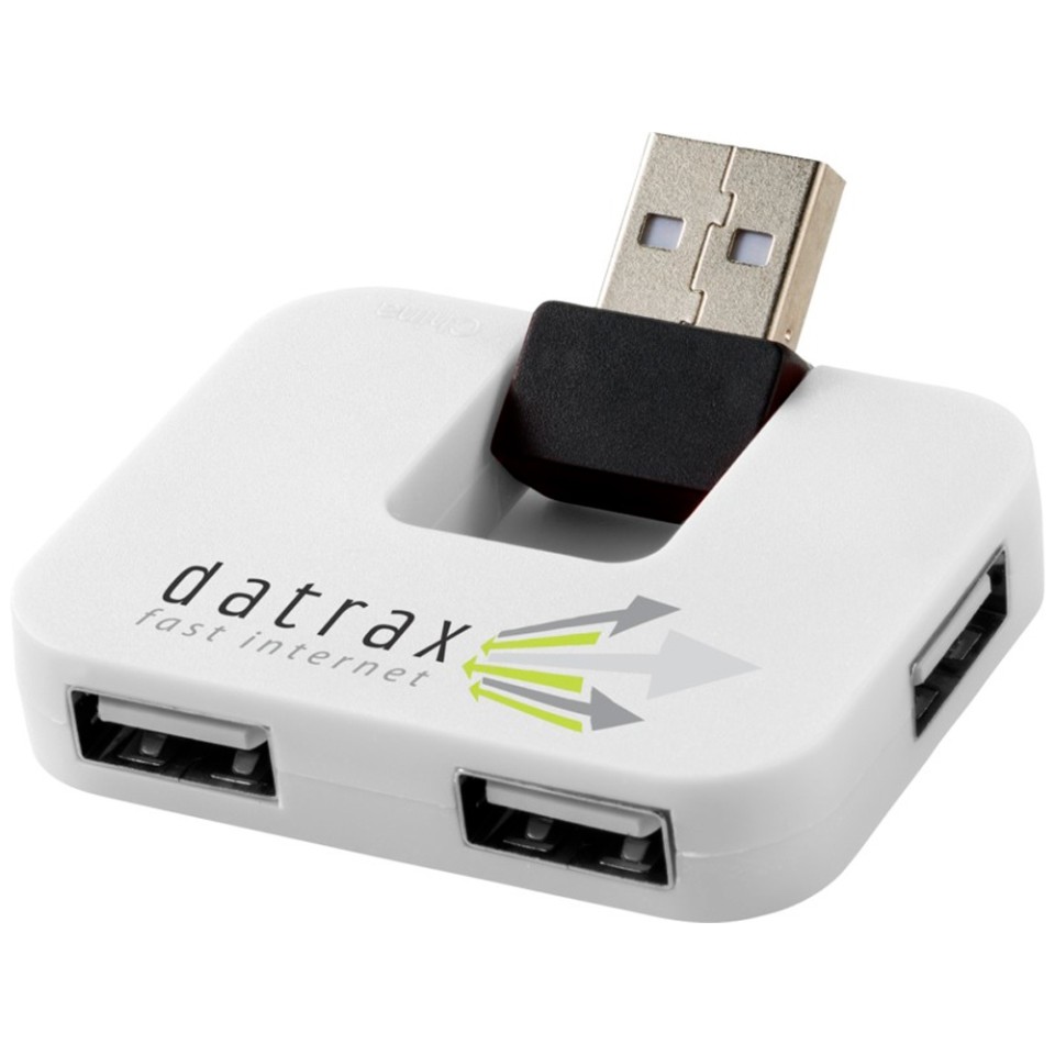 USB Hub "Gaia" на 4 порта, белый