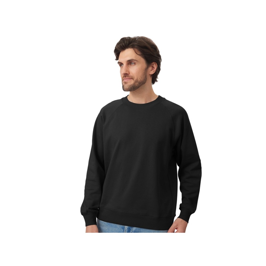 Свитшот оверсайз с рукавом реглан «Belgrade», унисекс, черный