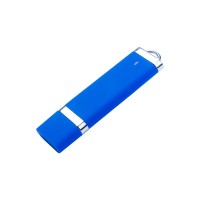 USB-флешка на 64 ГБ с покрытием soft-touch "Орландо", синий