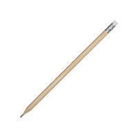 Шестигранный карандаш с ластиком "Presto", натуральный