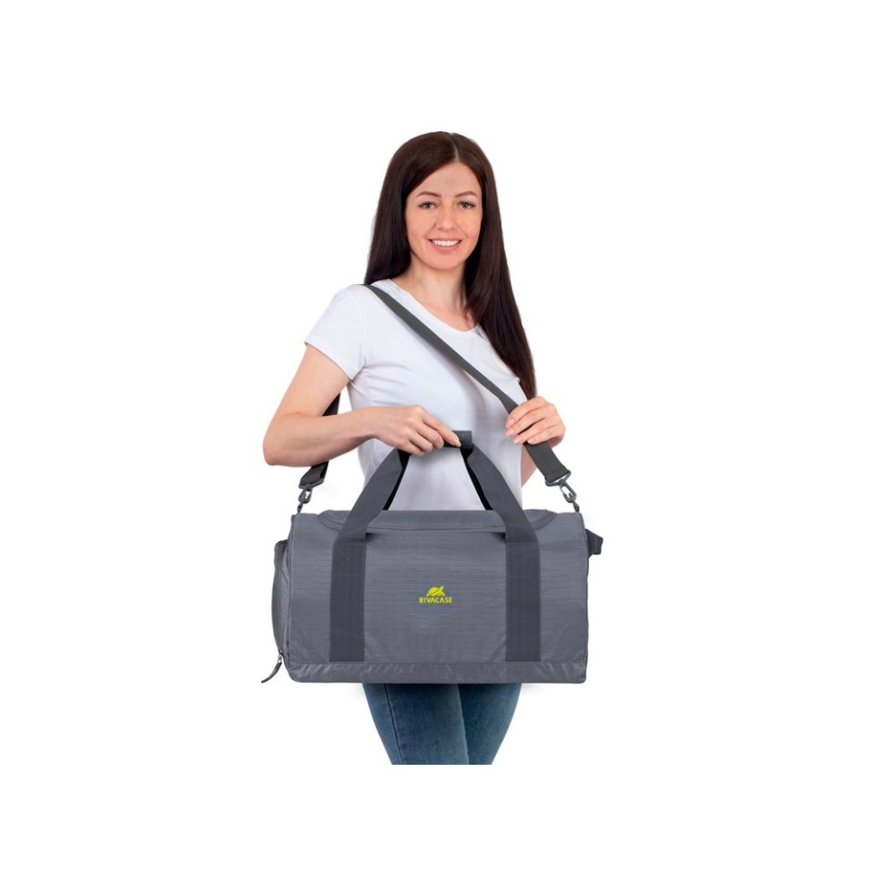 RIVACASE 5542 grey Лёгкая складная дорожная сумка, 30л /12