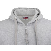 Толстовка на молнии "Perform" мужская, серый меланж