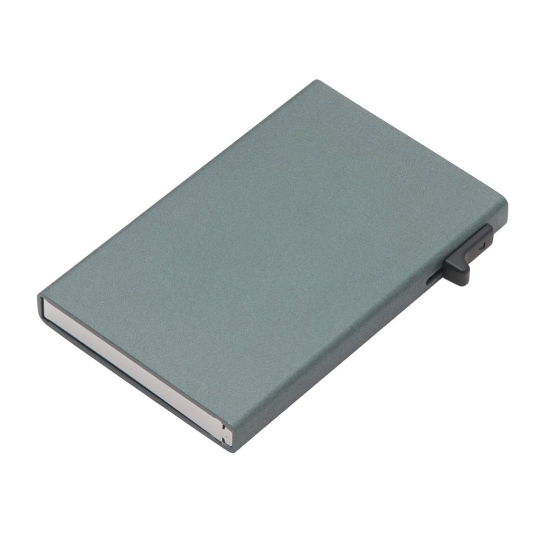 Картхолдер "Florence" с RFID- защитой из алюминия, цвет оружейной стали