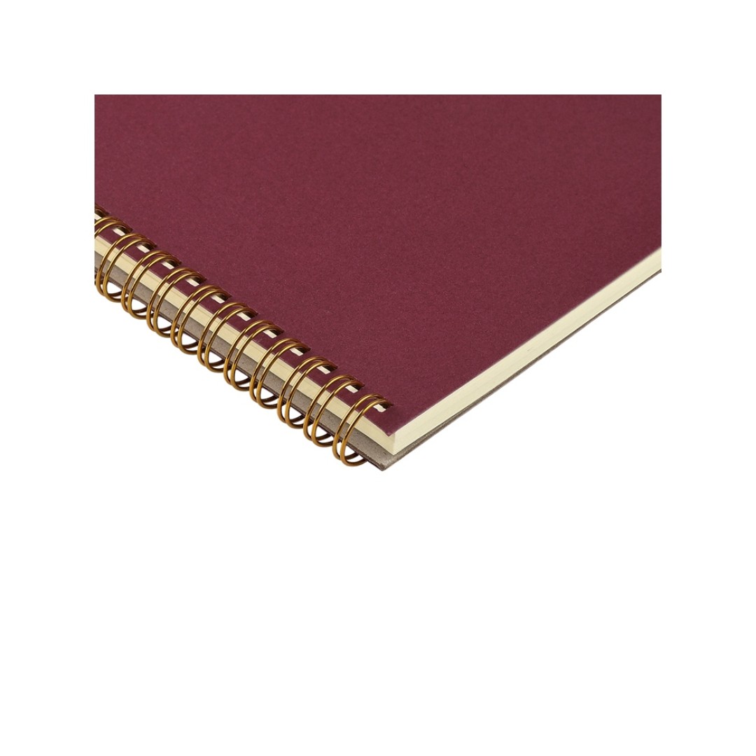 Бизнес тетрадь на гребне А5 "Pragmatic", 60 листов в клетку, бордовый