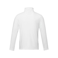 Мужская флисовая куртка Amber на молнии из переработанных материалов по стандарту GRS, белый