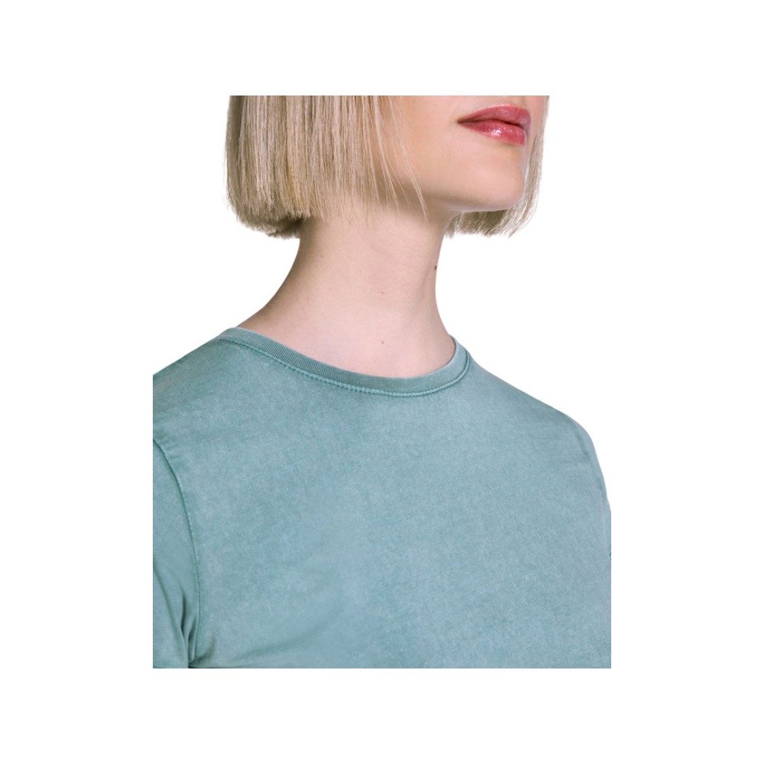 Футболка «Fiyi» женская, сине-зеленый выстиранный