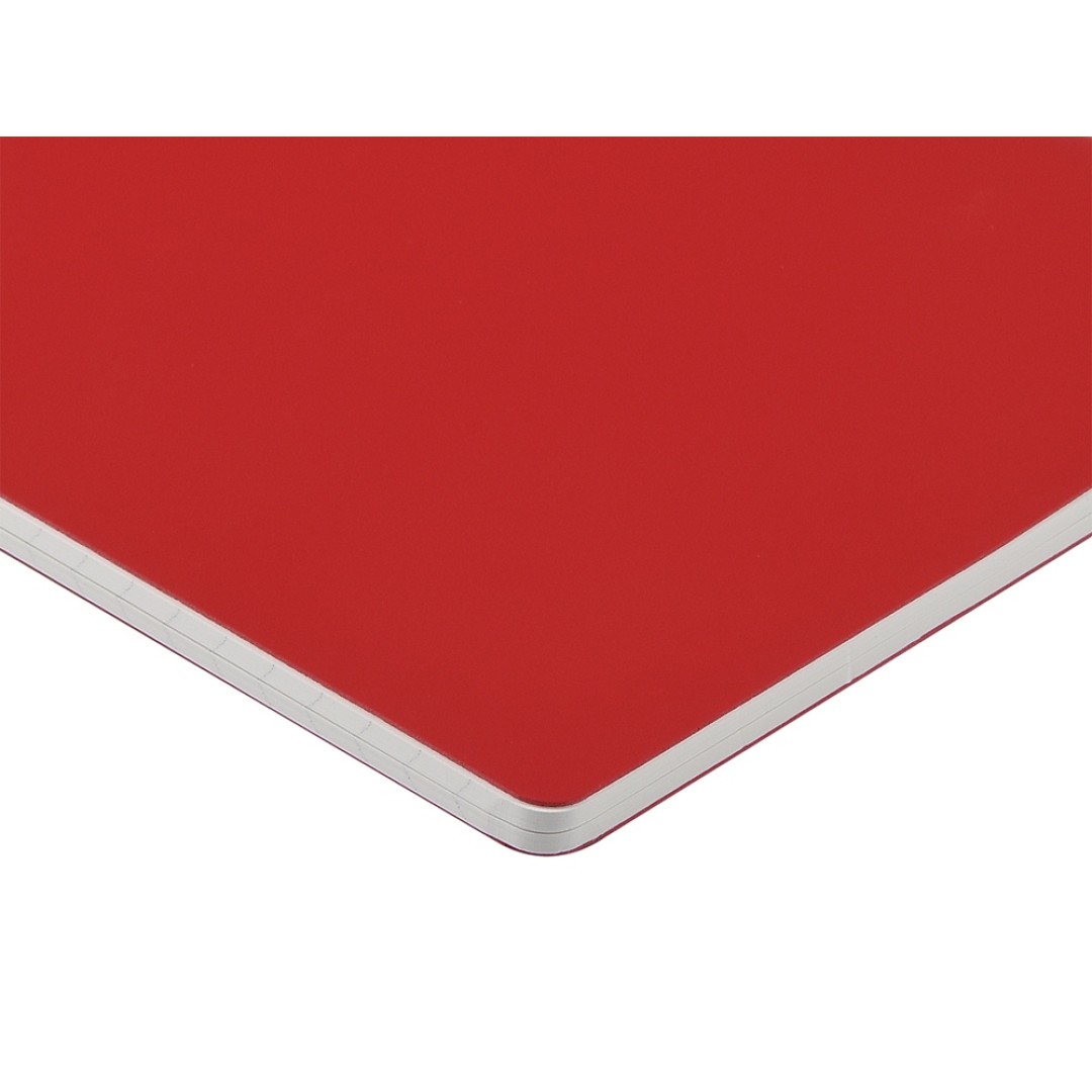 Тетрадь с каменной бумагой А5 "Carrara" 40 л., линейка, красный