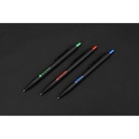 Ручка металлическая шариковая «Blaze» с цветным зеркальным слоем, черный/красный