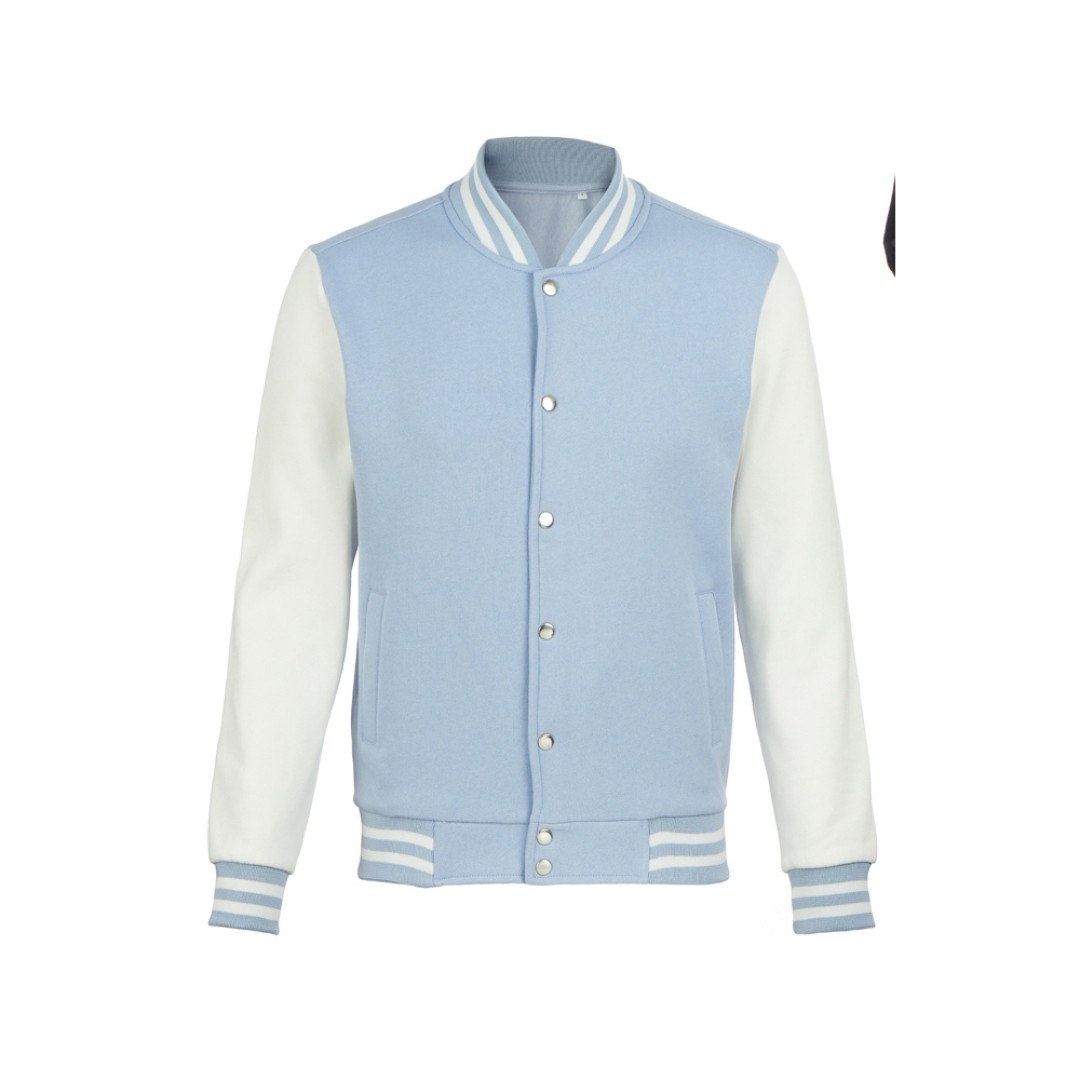 Бомбер «Oxford», небесно-голубой/молочный, унисекс
