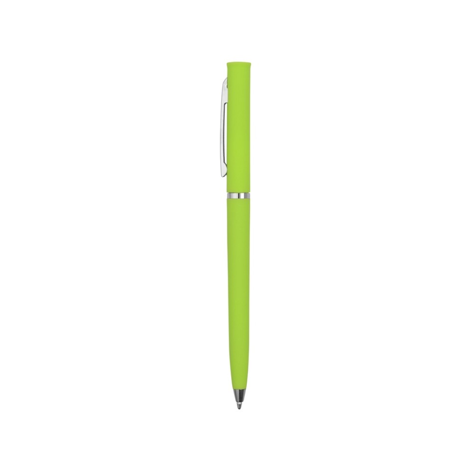 Ручка шариковая "Navi" soft-touch, зеленое яблоко