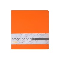 Еженедельник с каменной бумагой А5+ "Carrara", оранжевый