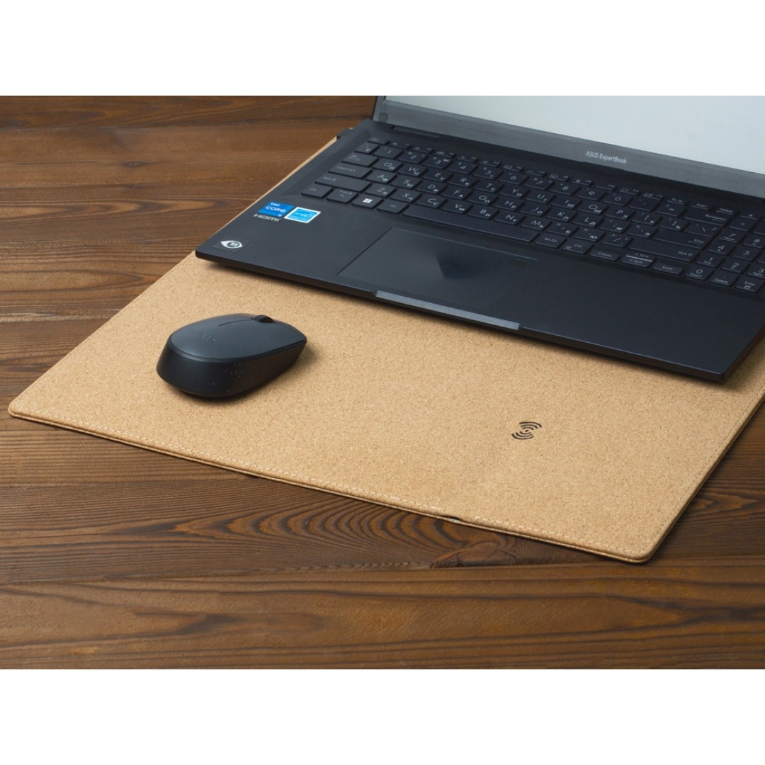 Пробковый коврик для мыши с беспроводной зарядкой «Querсus» (P)