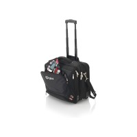 Чемодан на колесиках "Proton", удобная для прохождения досмотра, черный