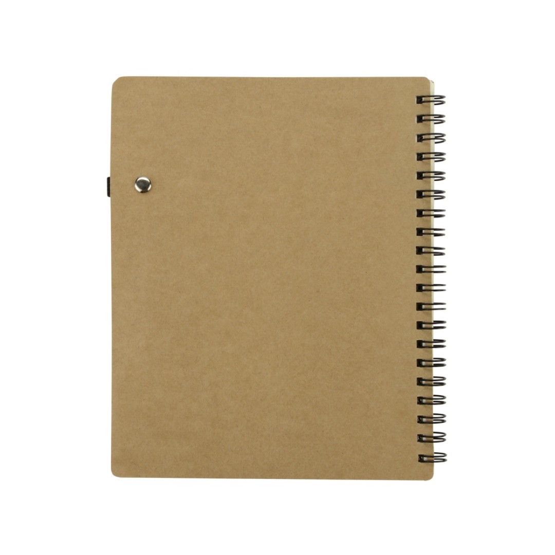 Блокнот "Дейзи" с ручкой, крафт/черный