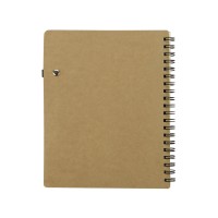 Блокнот "Дейзи" с ручкой, крафт/черный