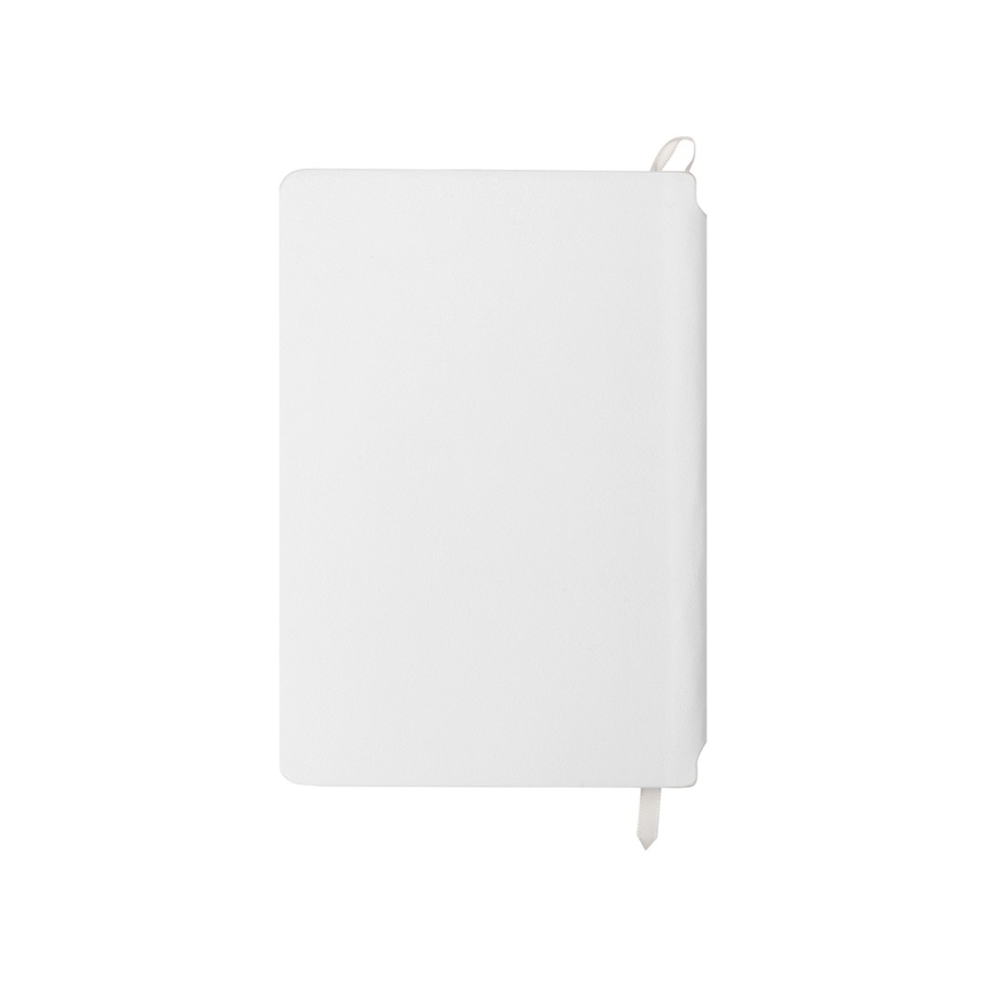 Блокнот «Notepeno» 130x205 мм с тонированными линованными страницами, белый