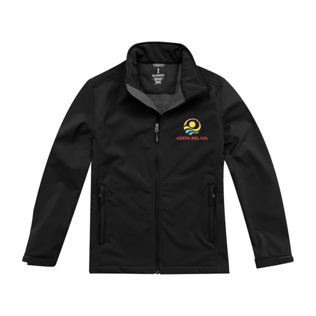 Куртка софтшел "Maxson" мужская, черный