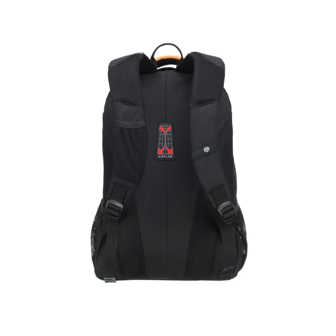 Рюкзак TORBER ROCKIT черный/оранжевый, полиэстер/добби, 32x15x46 см, 22 л