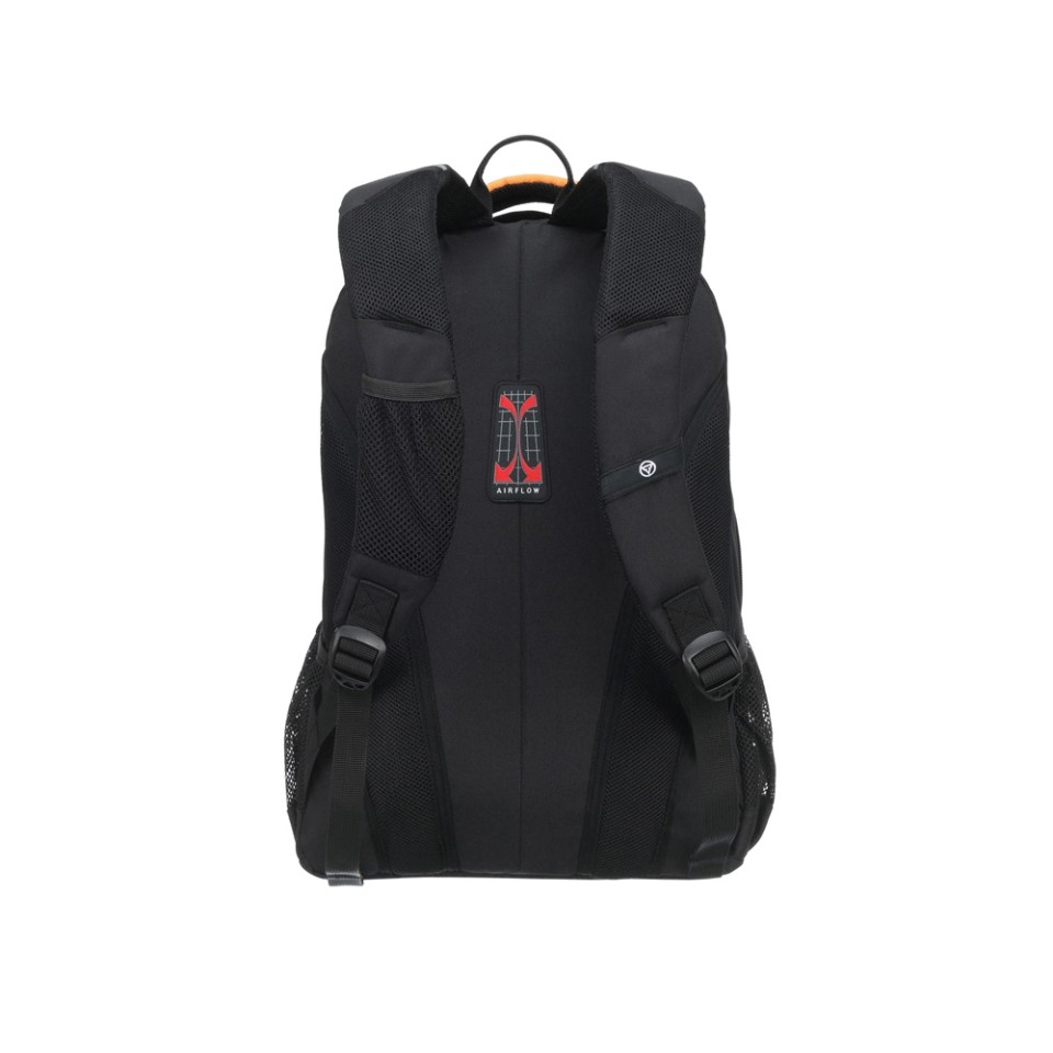 Рюкзак TORBER ROCKIT черный/оранжевый, полиэстер/добби, 32x15x46 см, 22 л