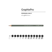 Набор чернографитовых карандашей  "Sketch & Art" ,12 шт. 2h-9b, металлическая коробка с ложементом