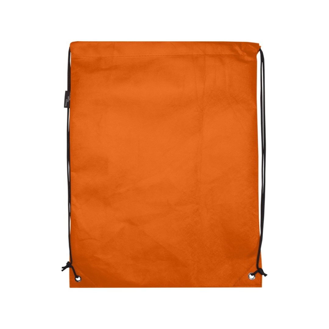Рюкзак-мешок  на шнурке «Evergreen» из переработанного нетканого материала, оранжевый