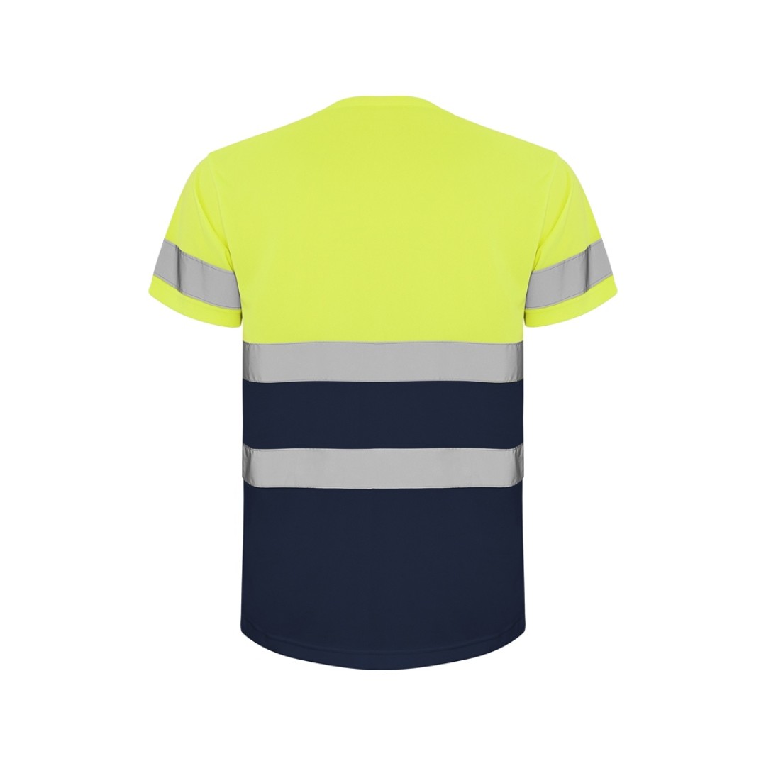 Футболка "Delta" мужская, нэйви/неоновый желтый