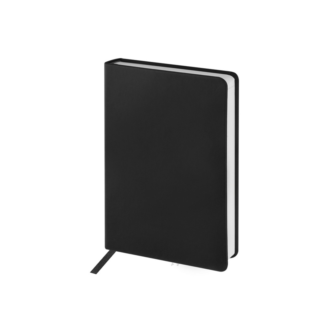 Ежедневник с каменной бумагой недатированный А5 "Carrara", черный