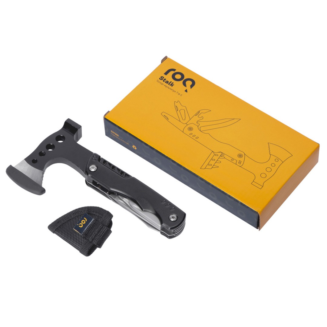 Топор-мультитул 7-в-1 Stalk, черный