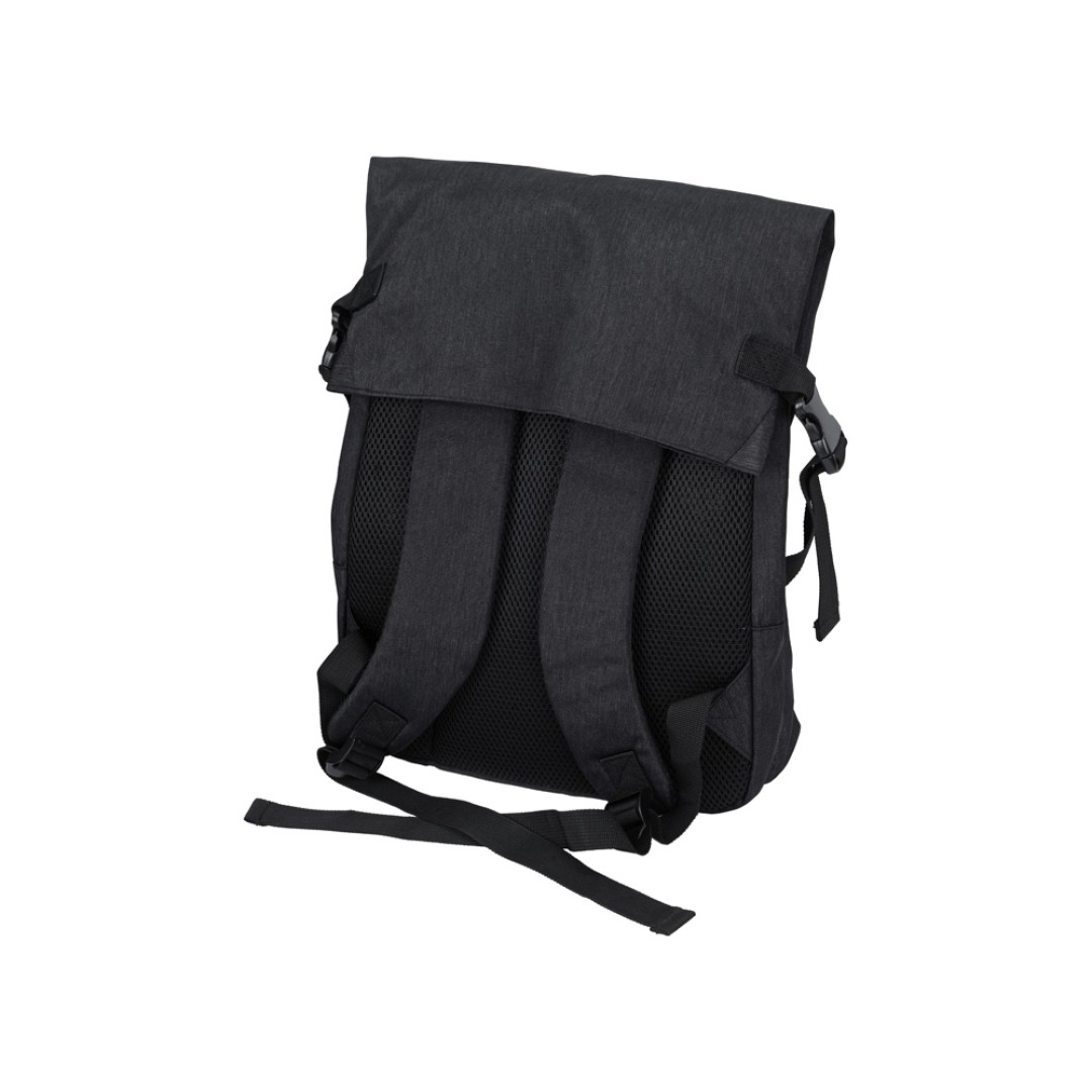 Рюкзак Shed водостойкий с двумя отделениями для ноутбука 15'', черный (P)