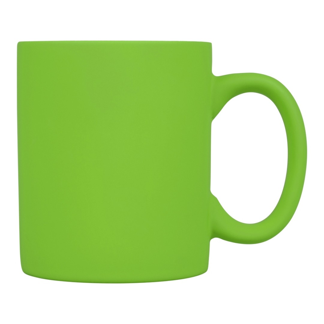 Кружка с покрытием soft-touch «Barrel of a Gum», зеленое яблоко