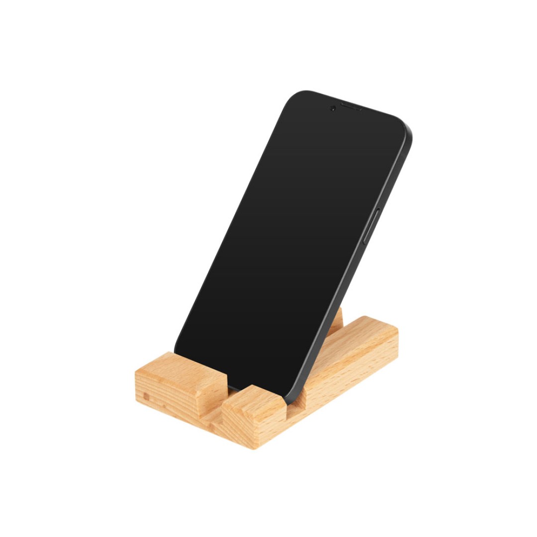 Подставка для телефона и планшета деревянная из массива бука №2 "флагман"