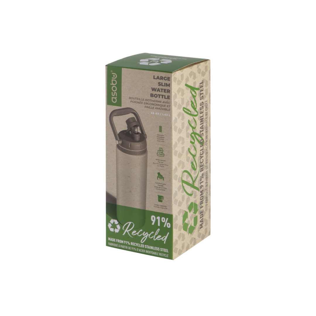 Вакуумный термос «Canyon Jug» из переработанной стали, серебристый, 1430 мл