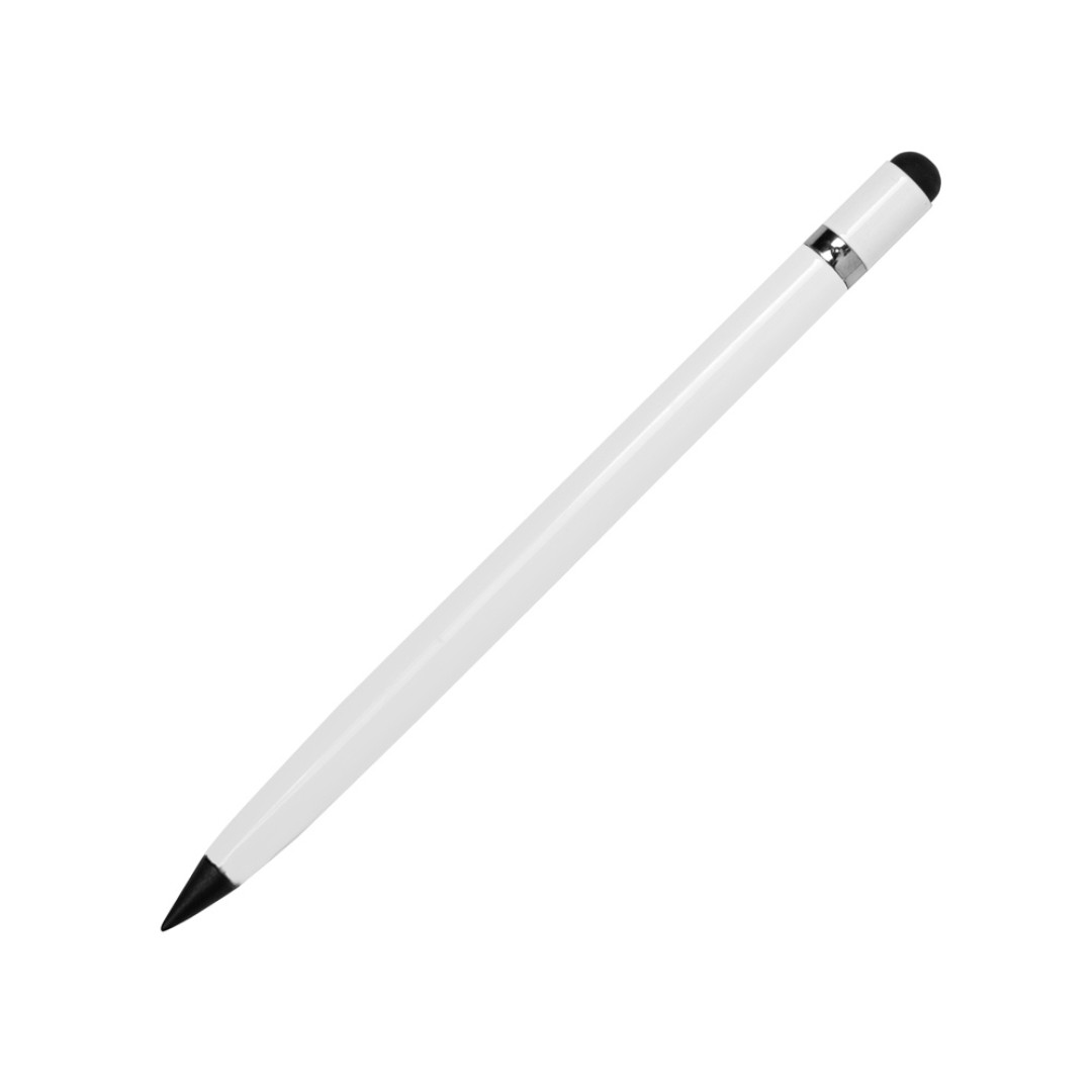 Вечный карандаш "Eternal" со стилусом и ластиком, белый