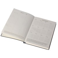 Бизнес блокнот "Supreme" с вставкой из софт-тача, гибкая обложка, 128 листов, синий